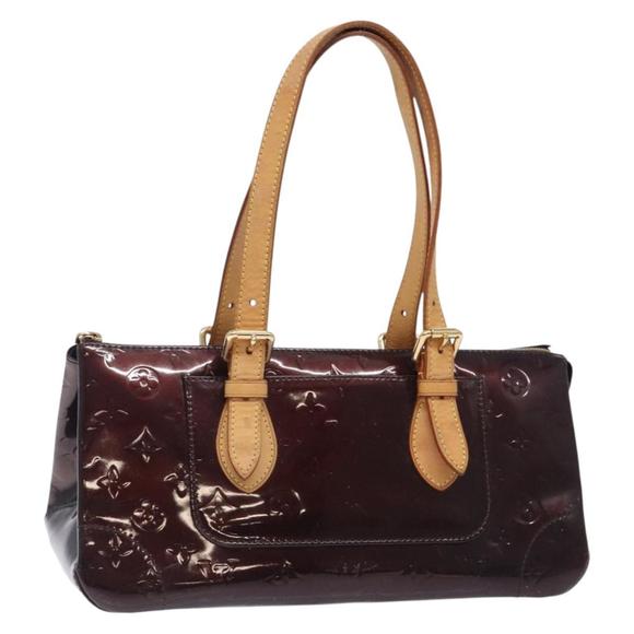 LOUIS VUITTON Monogram Vernis Rosewood Avenue Bag Amarante M93510 LV Auth 134401 - Picture 1 of 16
